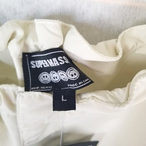 NWT Super Massive brand Cargo pants off-white beige baggy pants women size Large - Picture 4 of 9